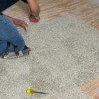 LIGHT BEIGE CARPET TILE PLUSH (6 TILES / 40 SQ FT)