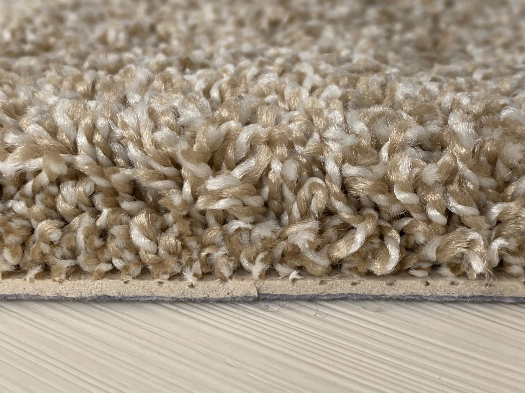 LCT carpet square showing attached pad. Great alternative to peel and stick carpet squares