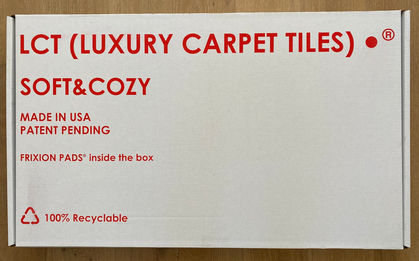 Light Grey Plush - Carton of 6 tiles 24"x40" - covers 40 sq. ft. total