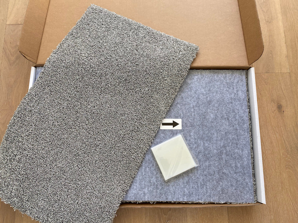 Light Beige Plush - Carton of 6 tiles 24"x40" - covers 40 sq. ft. total